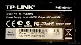 PoE injektor/switch TP-LINK TL-PoE150S - 4
