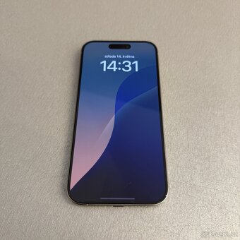 iPhone 15 Pro 128GB jako nový, natural titan, 100% baterie - 4