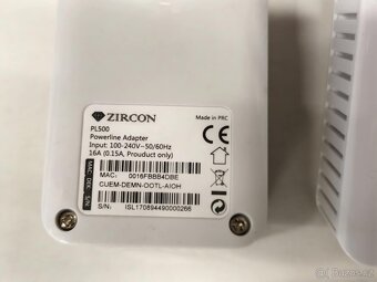 Zircon Powerline adaptér PL500, přenos internetu zásuvkou - 4