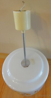 Retro dětský lustr se psem – skleněné stínidlo, 70.–80. léta - 4