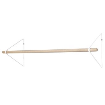 Vonbox minimalistický věsák - bílý/dub - 4