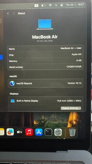 MacBook Air 13" M3 International 2024 Stříbrný - 4