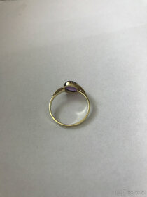 Zlatý prsten s ametystem - 4