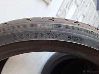 Prodám letní pneu 245/35/19 Bridgestone a Fulda - 4