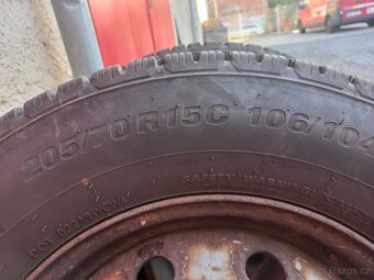Disky se zimními pneu Fiat Ducato 4ks 205/70 R15C - 4