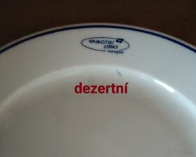 Talíře hluboké, mělké, dezertní, retro .... - 4