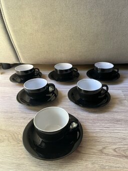 Šálek s podšálkem, 160 ml, černá - 4