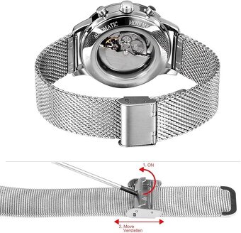 Pánské automatické hodinky Alienwork IK Chronograph - 4