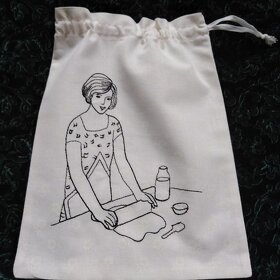 7x VYŠÍVANÝ PYTLÍK - SÁČEK - PYTLÍČEK - KUCHAŘKA DO SVĚTNICE - 4