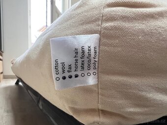 Futon - TVRDÁ Natur matrace z koňských žíní, lnu a vlny. - 4