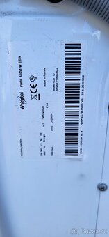 Prodám zánovní prračku, Whirlpool 6kghl.46cm/skřínku - 4