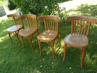 Židle Thonet 4 ks - cena za vše 1.600,- - 4