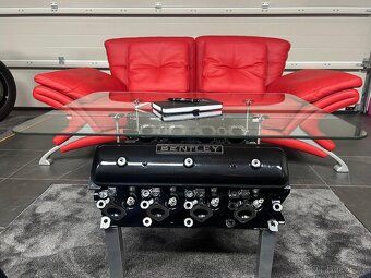 Konferenční stůl z hlav motoru Bentley - 4