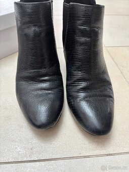 Dámské kotníčkové boty, DKNY vel.37,5, kožené - 4