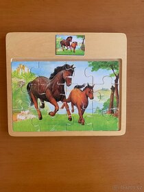 Dřevěné dětské puzzle a pexeso - 4