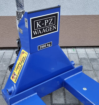 Paletový vozík s váhou. Nosnost 2500kg. Záruka. - 4