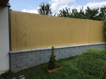 Plotová výplň z umělého bambusu (okrová barva), nové - 4