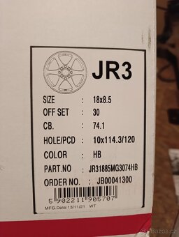 Japan racing JR3  8,5x18 ET 30 - 4