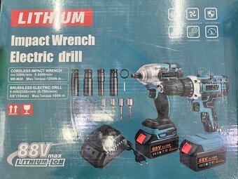 AKU rázový utahovák + vrtací šroubovák - 4