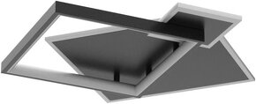 Stmívatelné moderní stropní LED svítidlo - černé/bílé - 4