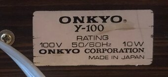 VINTAGE JAPONSKÝ GRAMOFON ONKYO Y-100 ( 1973) VE DŘEVĚ - 4