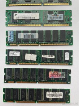 MIX RAM DDR CL2.5/CL3/CL5 paměti různé velikosti - 4