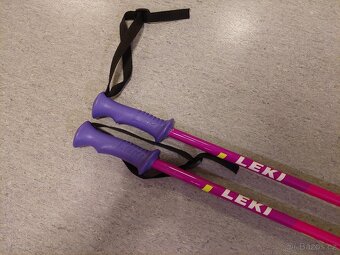Dětské sjezdové hůlky LEKI 105 cm dívčí - 4