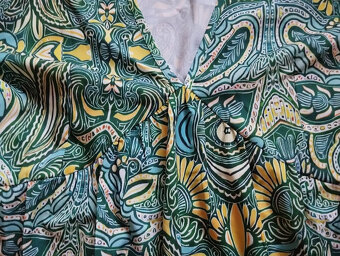 Šaty vel.L // EU 40/42 s ornamenty N.O.V.É. - 4