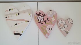 Dřevěná srdce k zavěšení - 4