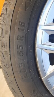 zimní pneu 205/55 R16 + ocelové disky - 4