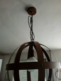 Lustr designový, vintage - super stav, průměr 37cm - 4