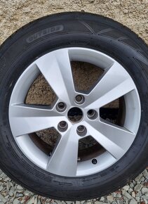 Alu disky škoda + Letní pneu falken 215 /60/ 16 - 4
