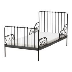 Prodloužitelné postele IKEA MINNEN, černé, 2 kusy, 80x200 c - 4
