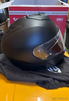 Vyklápěcí přilba na motorku HJC (i90 černá matná, L) - 4