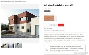 Prodám 7 kusů dlažby, celkem 2,25m²+ zbytky. Cena za 1 m² = - 4