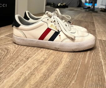 boty polo ralph lauren bile kožené unisex - 4