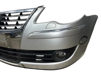 Přední nárazník stříbrná metalíza LA7W VW Touran 1T2 FL 2007 - 4