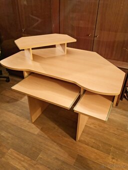 PRACOVNÍ STŮL, ROHOVÝ, HORNÍ PODSTAVEC - 4