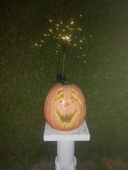 Dýně plast 40 cm, Halloween, dekorace - 4