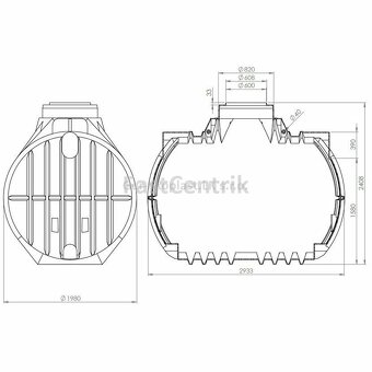 NÁDRŽ NA DEŠŤOVOU VODU 7m3 - 4