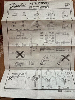 Solenoidový ventil Danfoss EVR 6 (032F2073) nový, komplet - 4