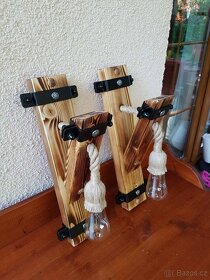 Rustikální dřevěné lampy II - 4