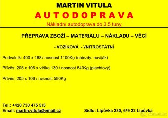 Autodoprava do 3,5t - 4