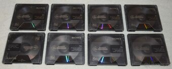 MD minidisc SONY 74/80min., super stav, s obaly, sada 8ks - 4