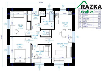 Novostavba bungalovu 4+KK (72 m2) Tachov - 4