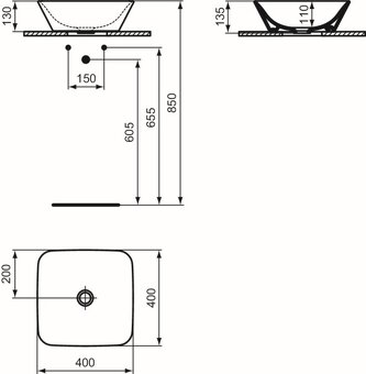 Umyvadlová mísa Ideal Standard Connect Air - 4