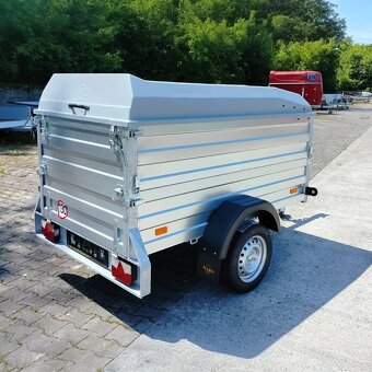 Přívěsný vozík -nástavba +uzamykatelné víko 2,06mx1,11mx1,0m - 4