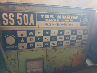 Hrotový soustruh SS 50A / 1000 - 4