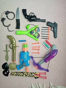 Dětské pistole, zbraně, Nerf, vystřelovací pistole - 4