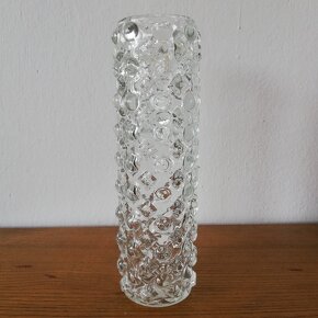 Retro skleněná váza, Pavel Pánek. - 4